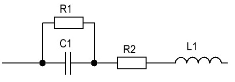Схема замещения реального конденсатора